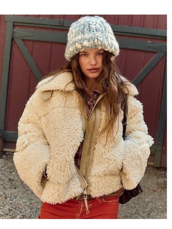 Free People Jackets & Blazers - Free People Cream Teddy Jacket